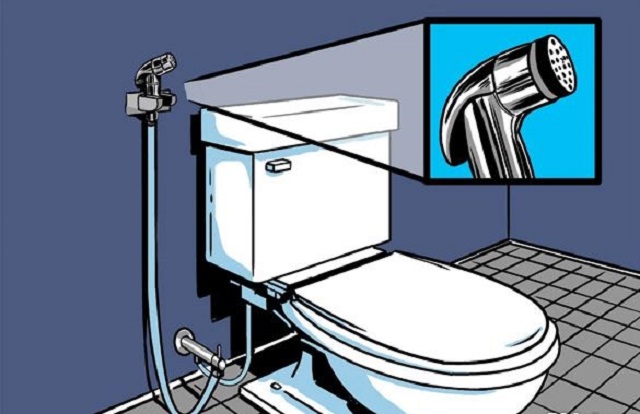 cách lắp vòi xịt vệ sinh 1